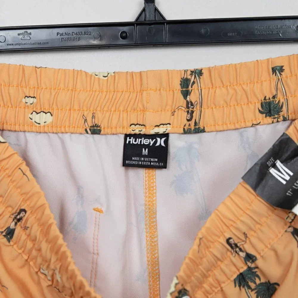 Hurley Cannonball Volley orange shorts-M